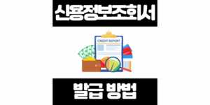 신용정보조회서 발급 방법 총정리 (크레딧포유, 나이스지키미 비교 포함)