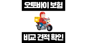 오토바이 보험료 상황별 비교 견적 총정리