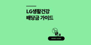 LG생활건강 중간배당금 2025년 지급일 기준일