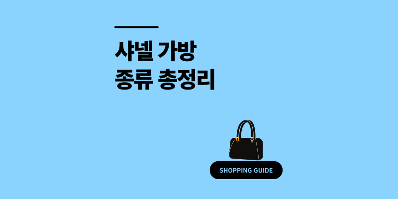 샤넬 가방 종류 총정리|이름·가격·가죽별 특징 (2025 최신)
