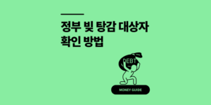 이재명 정부 빚 탕감 대상자 확인 자격 vs 개인회생