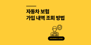 자동차보험 가입내역 조회 이력 3분 만에 확인하기