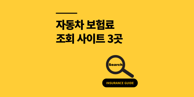 자동차 보험료 조회 어떻게? 가입 확인 사이트 3곳