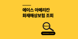 에이스 아메리칸화재해상보험 조회 방법 2가지